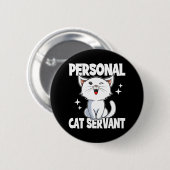 Cat Lover Button (Vorne & Hinten)