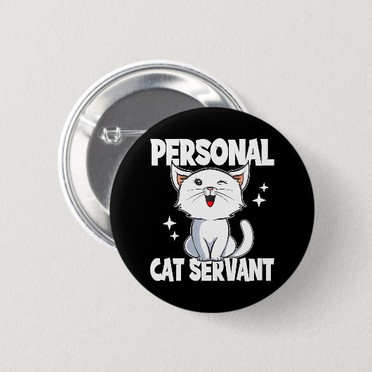 Cat Lover Button (Vorne & Hinten)