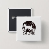 Cat Lover Button (Vorne & Hinten)