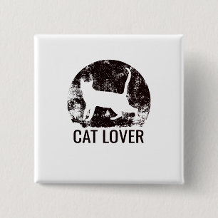 Cat Lover Button