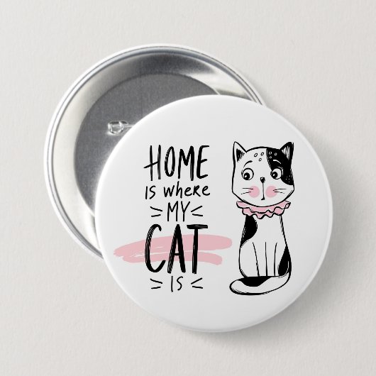 Cat Lover Button (Vorne & Hinten)