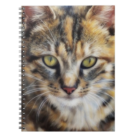 Cat Lover Calico Cat Art Journal Notizblock (Vorderseite)