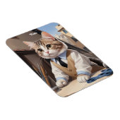Cat Lover, Cat Architect Magnet (Rechte Seite)