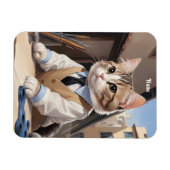 Cat Lover, Cat Architect Magnet (Horizontal)