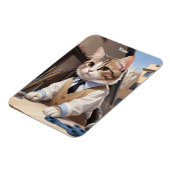 Cat Lover, Cat Architect Magnet (Linke Seite)
