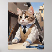 Cat Lover, Cat Architect Poster (Vorne)