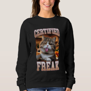 Cat Lover Cat Mama Cat Mama Cat Meme Zertifikat A Sweatshirt