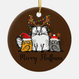 Cat Lover Cat Mama Cat Vater Weihnachten froh Keramik Ornament