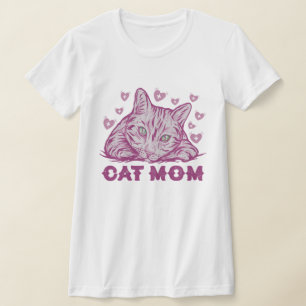 Cat Lover Cat mommy Gift Mutter Tag T-Shirt
