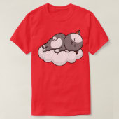 Cat Lover Cat Sleeping on Cloud T-Shirt (Design vorne)
