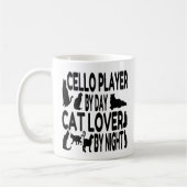 Cat Lover Cello Player Kaffeetasse (Links)