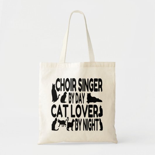 Cat Lover Choir Singer Tragetasche (Vorne)