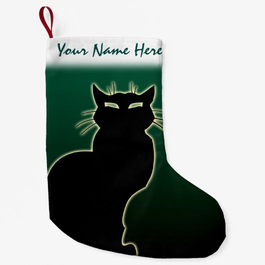 Cat Lover Christmas Strumpf Individueller Strumpf Kleiner Weihnachtsstrumpf (Vorderseite)