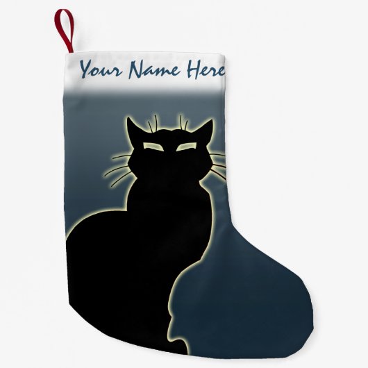 Cat Lover Christmas Strumpf Individueller Strumpf Kleiner Weihnachtsstrumpf (Vorderseite)