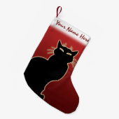 Cat Lover Christmas Strumpf Individueller Strumpf Kleiner Weihnachtsstrumpf (Vorderansicht (hängend))