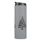 Cat Lover Christmas Tree 1 Thermosbecher (Nach rechts gedreht)