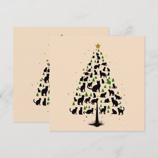 Cat Lover Christmas Tree 2 (Vorne/Hinten)