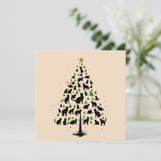 Cat Lover Christmas Tree 2 (Stehend Vorderseite)