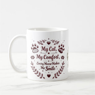 Cat Lover Classic Tasse - 11 oz Pink Gold Elegance
