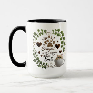 Cat Lover Combo Tasse - 15 oz Warm Comfort Kaffee