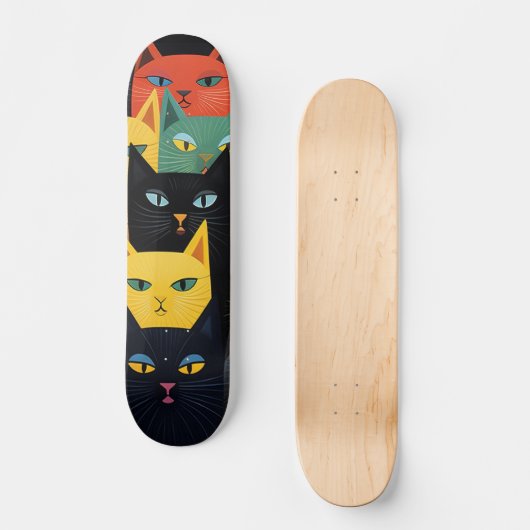 CAT LOVER COOL SKATEBOARD (Vorderseite)