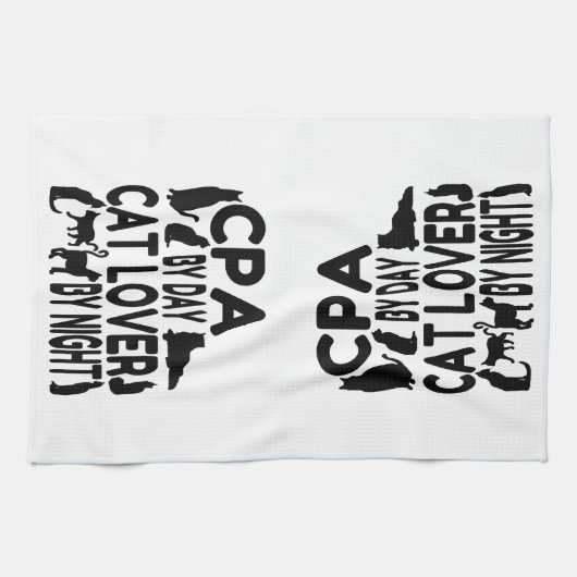 Cat Lover CPA Handtuch (Horizontal)