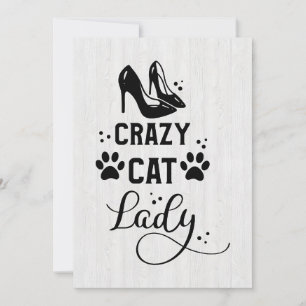 Cat Lover Crazy Cat Lady Save The Date