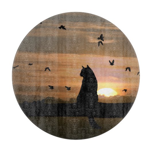 Cat Lover Cutting Board Schneidebrett (Vorderseite)