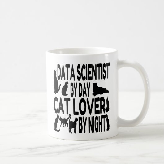 Cat Lover Data Scientist Kaffeetasse (Rechts)
