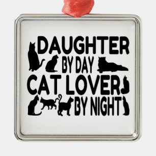 Cat Lover Daughter Ornament Aus Metall