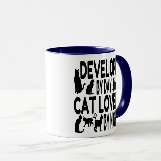 Cat Lover Developer Tasse (VorderseiteRechts)