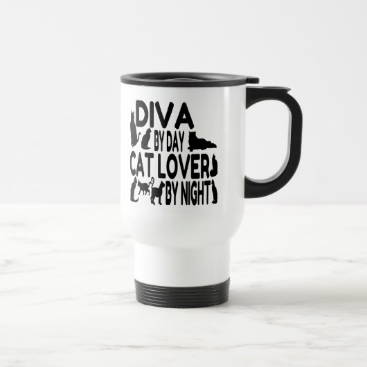 Cat Lover Diva Reisebecher (Rechts)