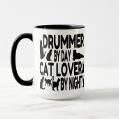 Cat Lover Drummer Tasse (Links)