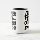 Cat Lover Drummer Tasse (Zentrum)