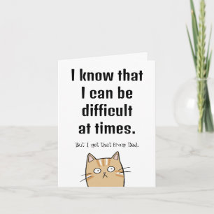 Cat Lover Easy Customizable Funny Mütter Day Karte