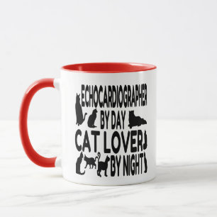 Cat Lover Echocardiograph Tasse