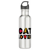 Cat Lover Edelstahlflasche (Vorderseite)