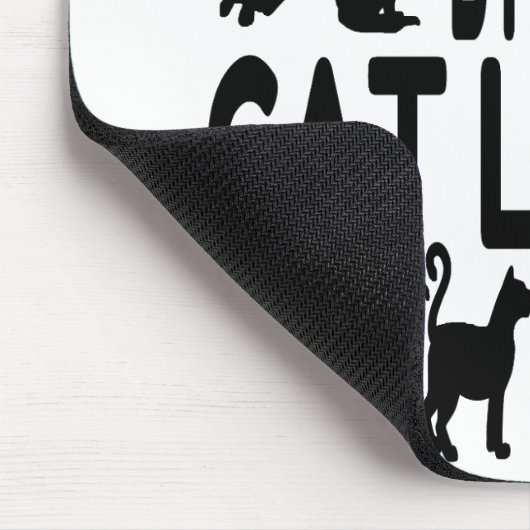 Cat Lover Electrical Engineer Mousepad (Ecke)