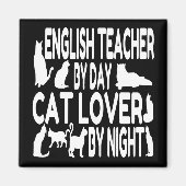 Cat Lover English Teacher Magnet (Vorne)