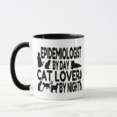 Cat Lover Epidemiologe Tasse (Links)
