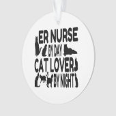 Cat Lover ER Nurse Ornament (Vorderseite)
