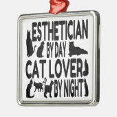 Cat Lover Esthetician Ornament Aus Metall (Links)