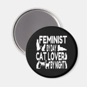 Cat Lover Feminist Magnet (Vorderseite/Rückseite)