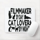 Cat Lover Filmmaker Mousepad (Mit Mouse)