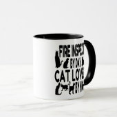 Cat Lover Fire Inspector Tasse (VorderseiteRechts)