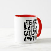 Cat Lover Fitness Instructor Tasse (VorderseiteRechts)