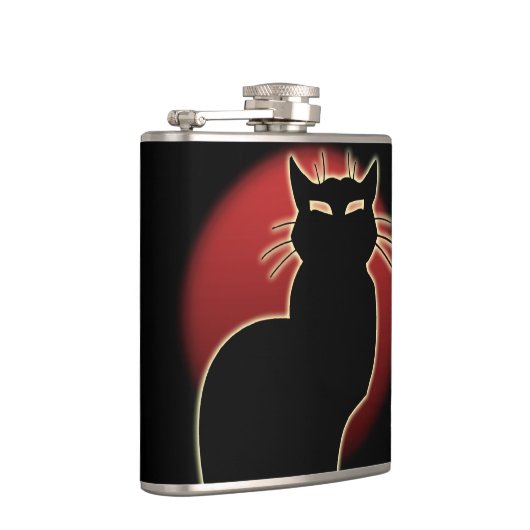 Cat Lover Flask Custom Cat Art Drinks Flaschen & G Flachmann (Rechts)