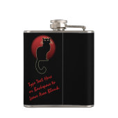 Cat Lover Flask Custom Cat Art Drinks Flaschen & G Flachmann (Rückseite)