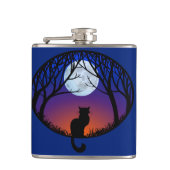 Cat Lover Flask Custom Cat Art Drinks Flaschen & G Flachmann (Vorderseite)