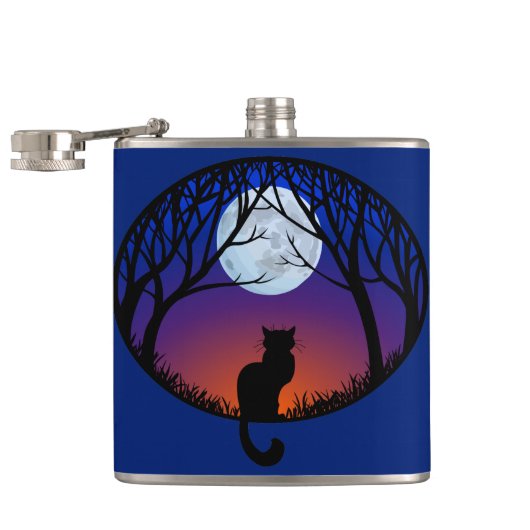 Cat Lover Flask Custom Cat Art Drinks Flaschen & G Flachmann (Geöffnet)
